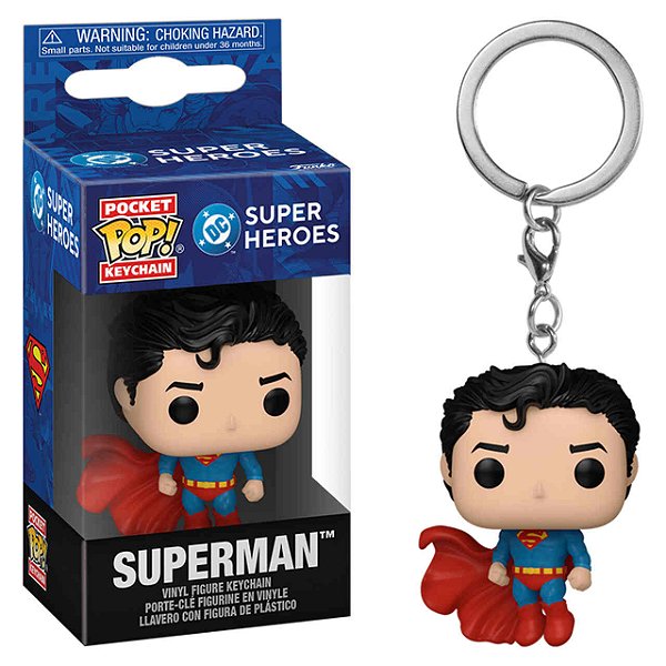 Funko Pop!Chaveiro Keychain Dc Super Heroes Superman