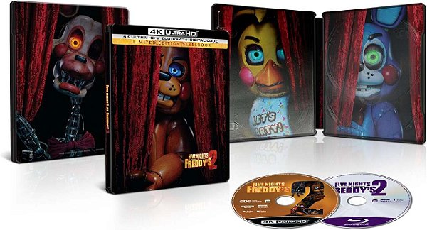 Steelbook 4K UHD Five Nights At Freddys 2 (Sem PT)