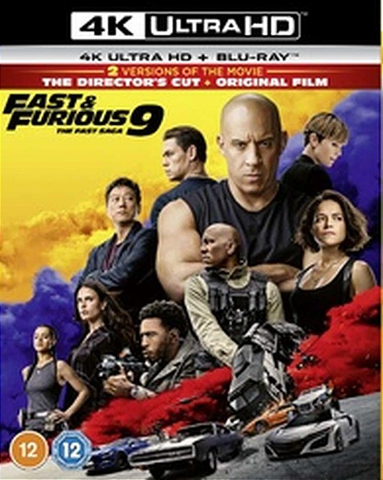 4K UHD Velozes e Furiosos 9 (Fast Furious 9) (Sem PT)