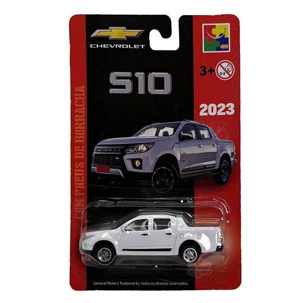 Carro Miniatura Chevrolet Metal S10 Branco 2023