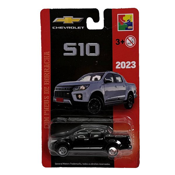 Carro Miniatura Chevrolet Metal S10 Preto 2023