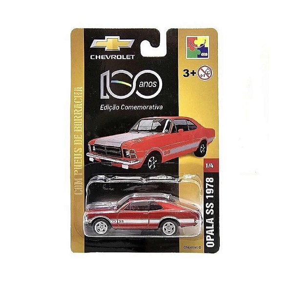 Carro Miniatura Chevrolet Metal Opala SS Vermelho 1978