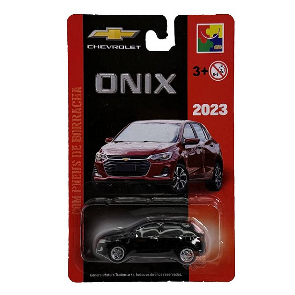 Carro Miniatura Chevrolet Metal Onix Hatchback Preto 2023