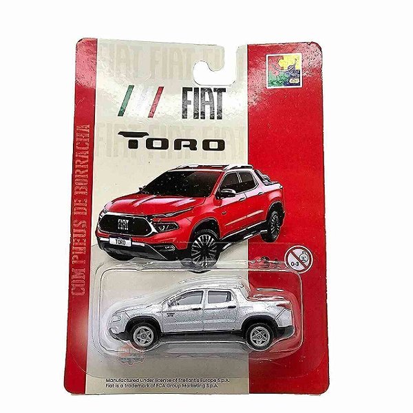 Carro Miniatura Fiat Toro Metal Prata