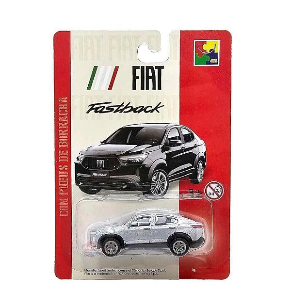 Carro Miniatura Fiat Fastback Metal Prata