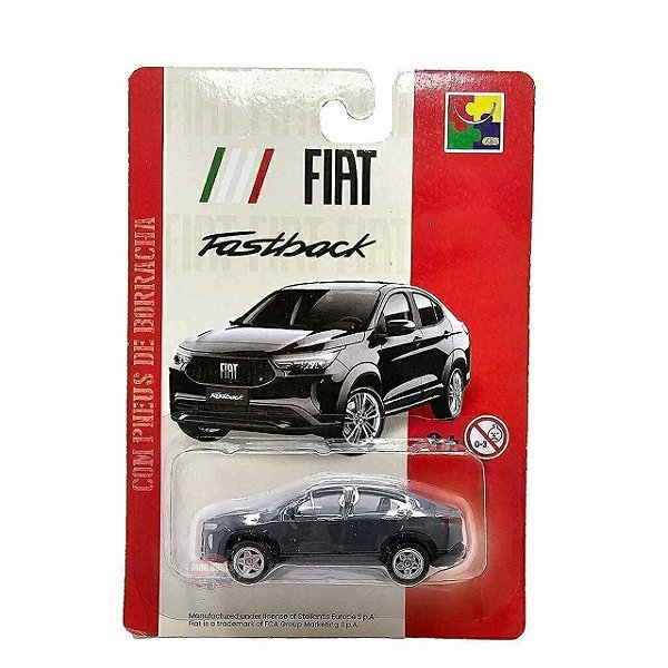 Carro Miniatura Fiat Fastback Metal Cinza