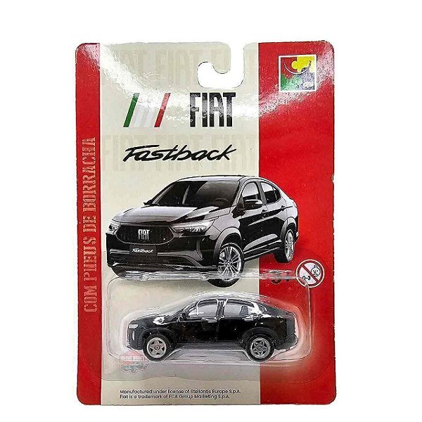 Carro Miniatura Fiat Fastback Metal Preto
