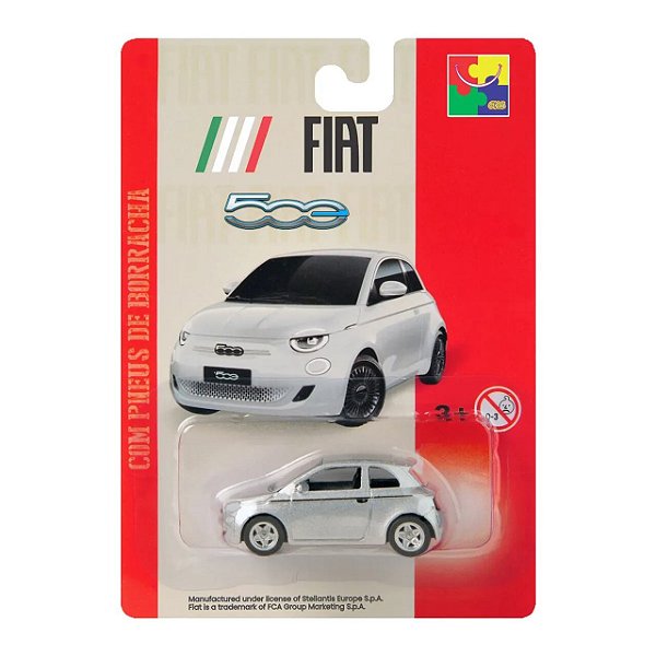 Carro Miniatura Fiat 500 Metal Prata