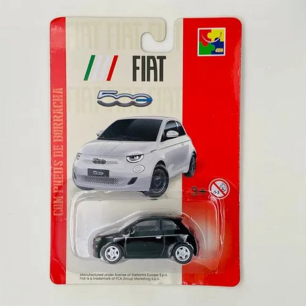 Carro Miniatura Fiat 500 Metal Preto