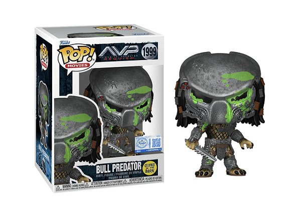 Funko Pop! Movies AVP Bull Predator Glows 1999