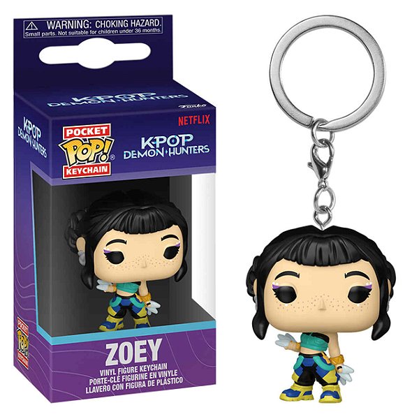 Funko Pop! Chaveiro Keychain KPop Demon Hunters Zoey