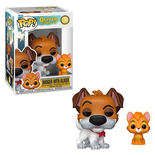 Funko Pop! Disney Oliver e Seus Companheiros Dodger With Oliver 1705