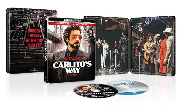 Steelbook 4K UHD O Pagamento Final (Carlitos Way) (Sem PT)