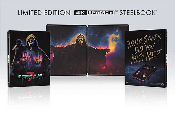Steelbook 4K UHD Pânico 7 (Scream 7) (Sem PT)
