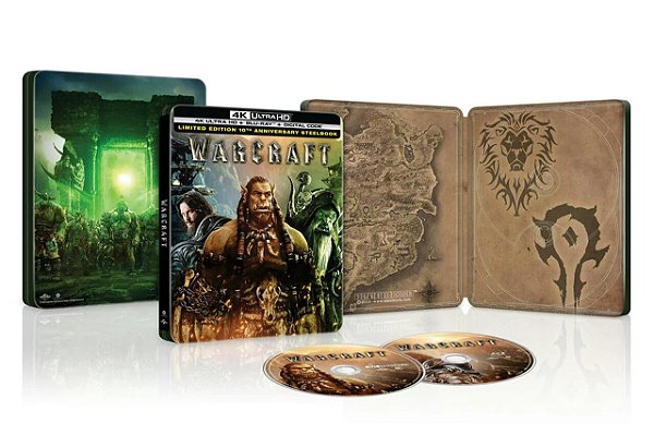 Steelbook 4K Ultra HD + Blu-Ray Warcraft 10th Anniversary (sem pt) PRE VENDA 15/07/2026
