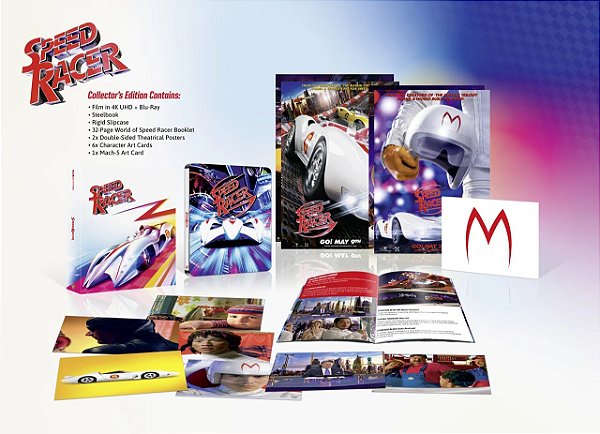 Steelbook 4K Ultra HD + Blu-Ray Speed Racer Limited Edition Pré venda 15/07/2026