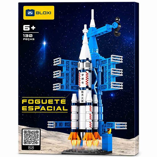 Bloco de Montar Foguete Espacial (BLOXI)