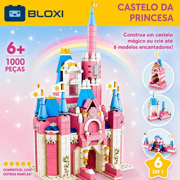 Bloco de Montar Castelos dos Sonhos (6 em 1) (Bloxi)