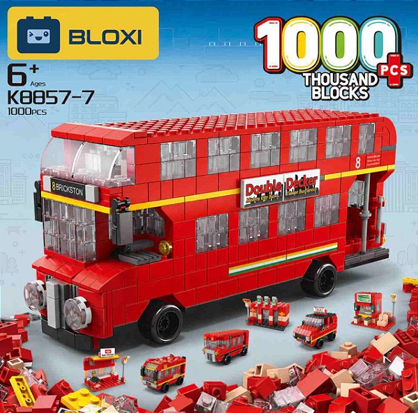 Bloco de Montar Transporte Urbano (6 em 1) (Bloxi)