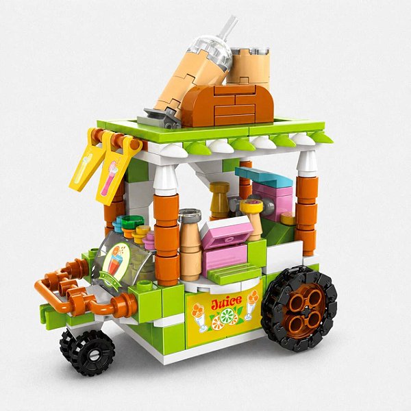 Bloco de Montar Carrinho De Lanche De Sucos (BLOXI)