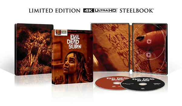 Steelbook 4K Ultra HD + Blu-Ray A Morte do Demônio Em Chamas (sem pt) Pre Venda Data de lançamento a Confirmar