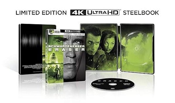 Steelbook 4K UHD Queima de Arquivo (Eraser) (Sem PT)