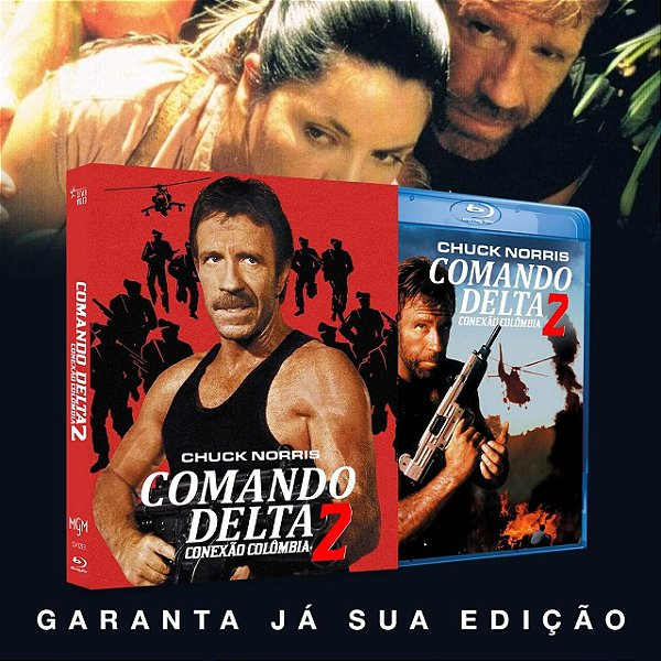 Blu-ray Comando Delta 2 Conexão Colômbia (1990 Chuck Norris) pre venda 17/08