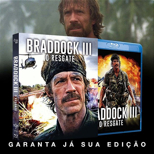 Blu-ray Braddock 3 O Resgate (1988 Chuck Norris) pre venda 17/08