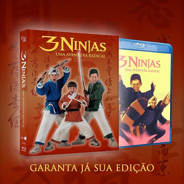 Blu-ray Três Ninjas Uma Aventura Radical (1992) PRE VENDA 24/08