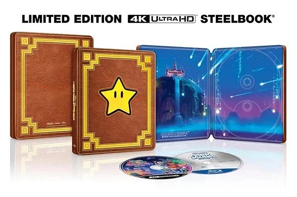 Steelbook 4K UHD+Blu-ray Super Mario Galaxy O Filme (Sem PT)
