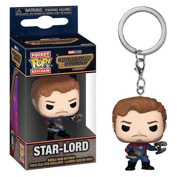 Funko Pop! Chaveiro Keychain Guardiões da Galaxia Star Lord
