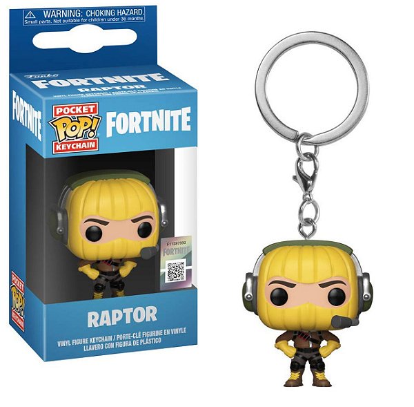 Funko Pop! Chaveiro Keychain Fortnite Raptor