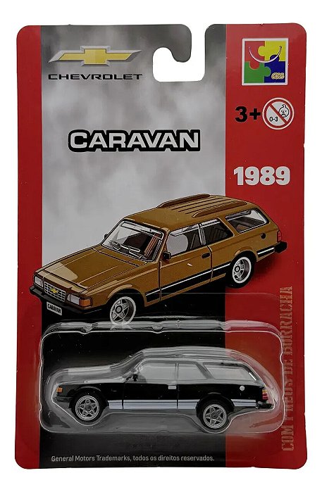 Carro Miniatura Chevrolet Metal Caravan Preto 1989