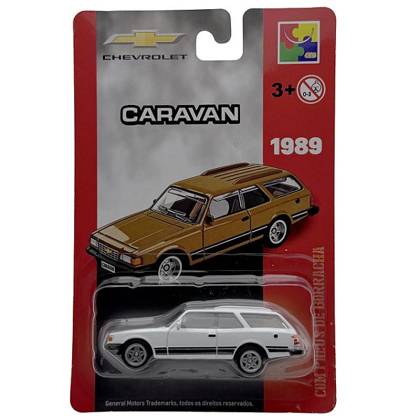 Carro Miniatura Chevrolet Metal Caravan Branco 1989