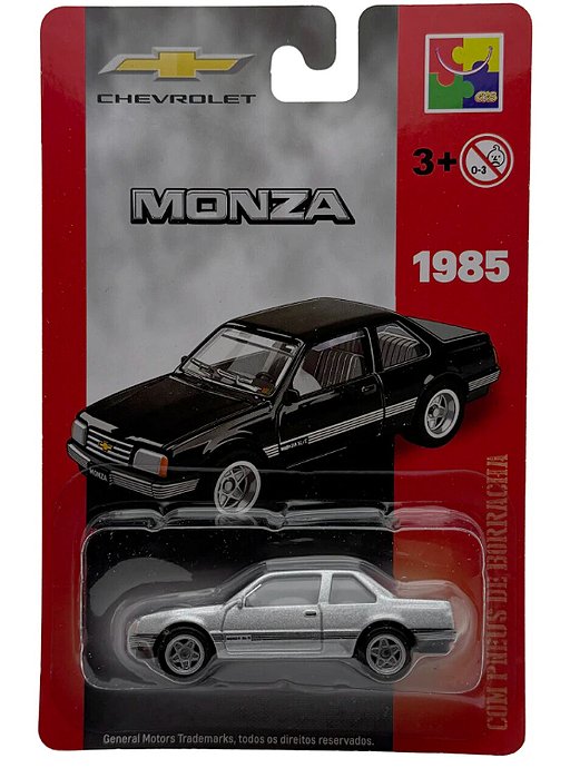 Carro Miniatura Chevrolet Metal Monza Prata 1985