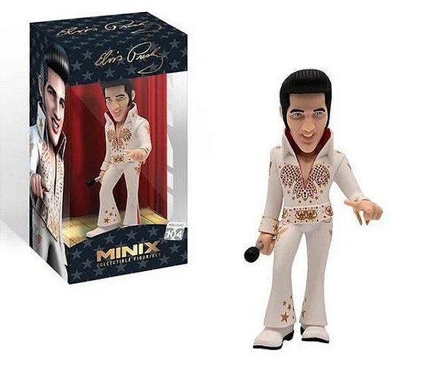 Boneco Minix Elvis Presley White Suit 104