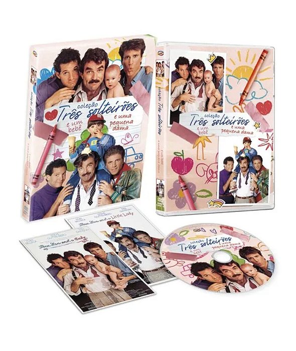DVD Coleção Três Solteirões e um Bebê