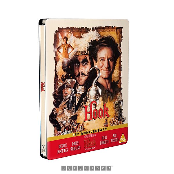 Steelbook 4K Ultra HD + Blu-Ray Hook A Volta do Capitão Gancho Limited Edition Pre Venda 25/01/27