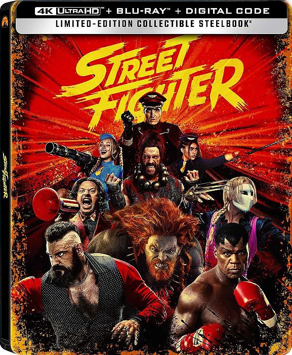 Steelbook 4K Ultra HD + Blu-Ray Street Fighter Select Your Villain (2026 SEM PT) Pre Venda DATA A DEFINIR