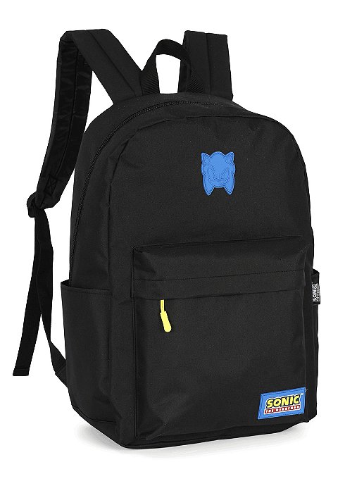 Mochila De Costas Sonic The Hedgehog Preto Luxcel