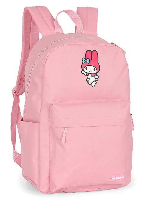 Mochila De Costas Amigos Hello Kitty My Melody Rosa Luxcel