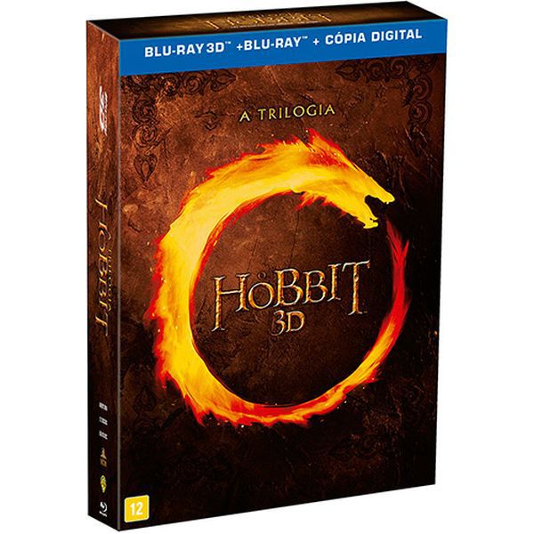 Blu-ray 3D - O Hobbit: A Trilogia (12 Discos)