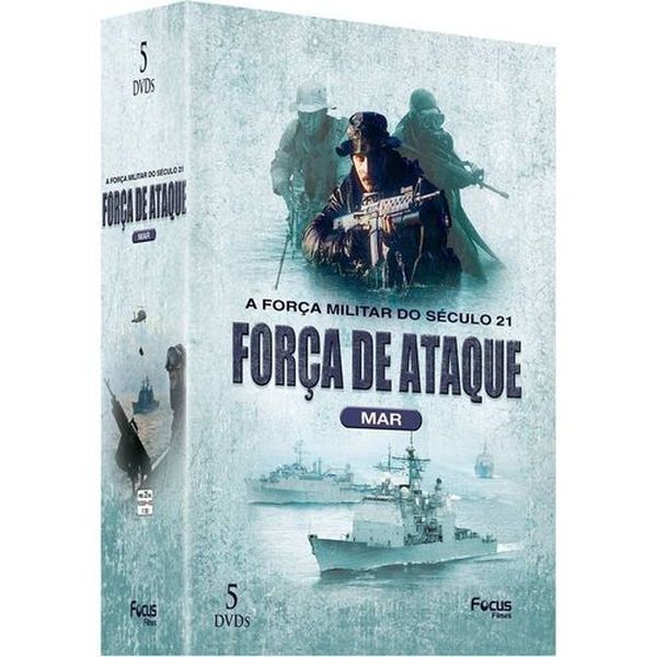 DVD Box Força de Ataque Mar A Força Militar do Século 21 - 5 DISCOS