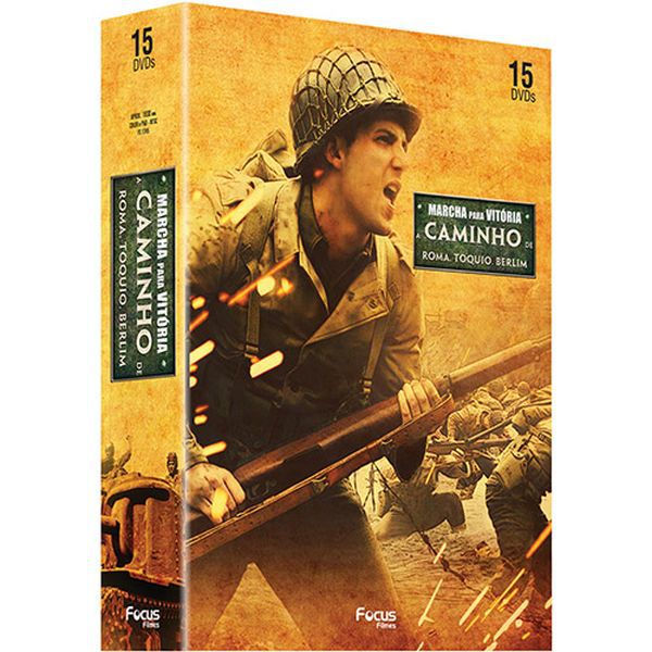 DVD Box Marcha para a Vitória: A Caminho de Berlim + A Caminho de Roma + A Caminho de Tóquio (15 DVDs)