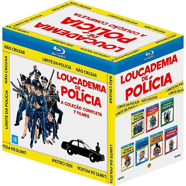 Blu-ray - Coleção Loucademia De Polícia (7 Discos)
