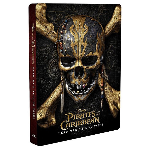 Steelbook Blu-Ray 3d Piratas do Caribe A Vingança de Salazar