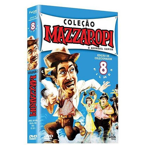 DVD Coleção Mazzaropi  o Adorável Caipira  8 Discos