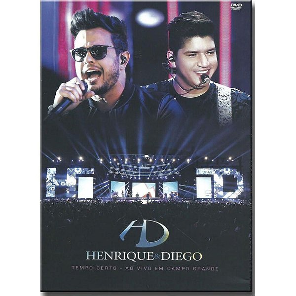 Dvd  Henrique E Diego Tempo Certo  Em Campo Grande