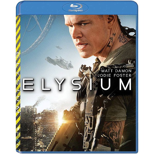 Blu ray Elysium  Matt Damon, Jodie Foster