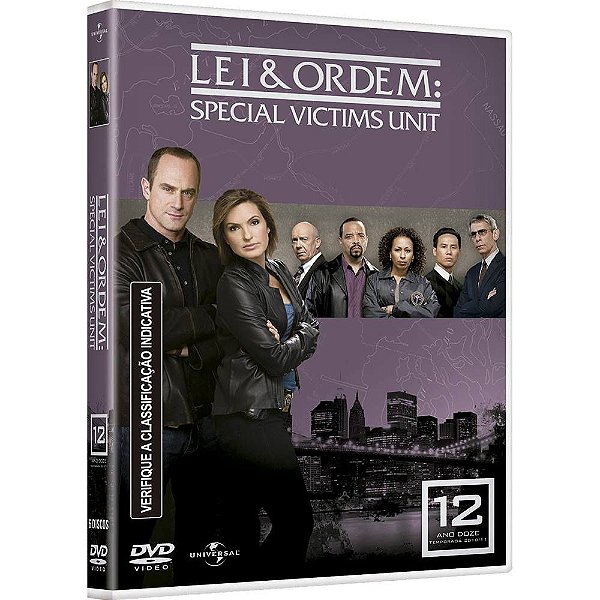 DVD Lei & Ordem - Special Victims Unit - 12 TEMP  - 5 Discos